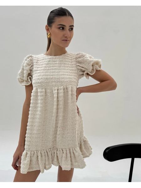 Šaty Cream Tweed BeChick ❤