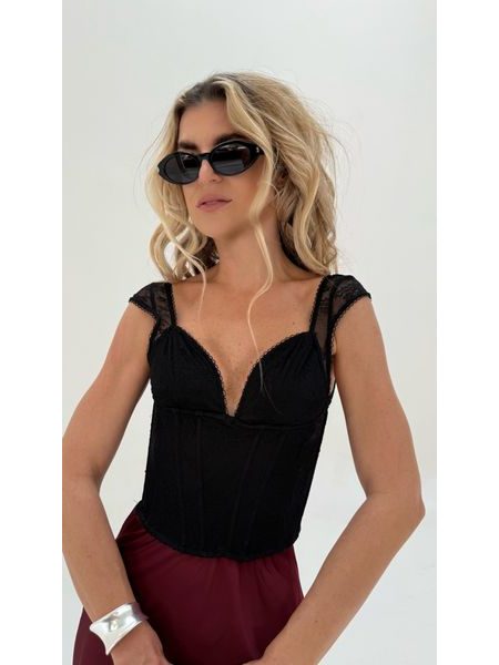 Black corset top Luise BeChick ❤