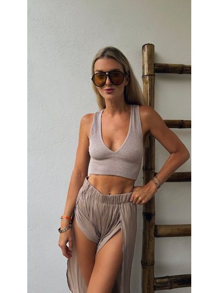 Béžová sportovní podprsenka Yumi BeChick ❤