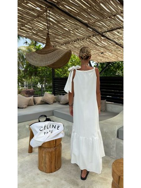 Bílé maxi šaty Riviera BeChick ❤