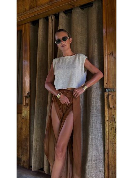 Cream crop top Gaelle BeChick ❤