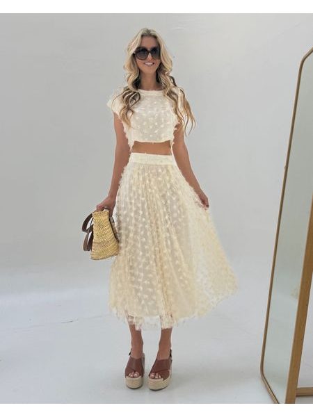 Flower Spring Top &amp; Skirt Set BeChick ❤