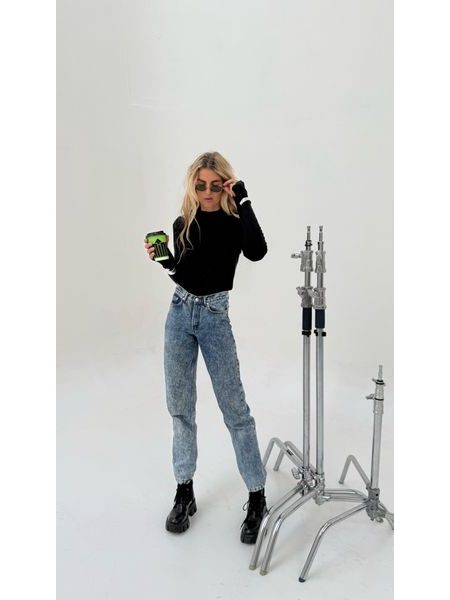 Black roll-neck top Milene BeChick ❤