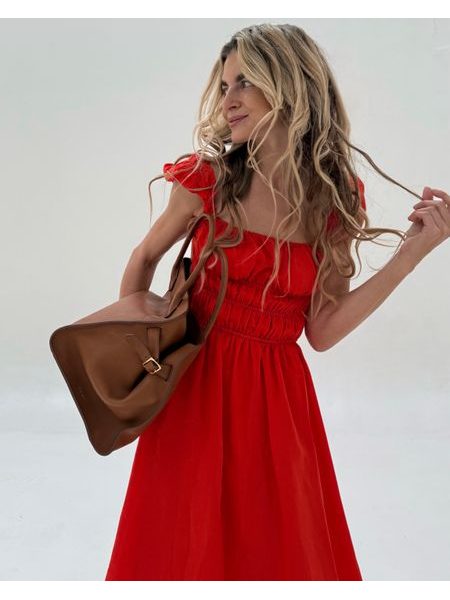 Červené bavlněné šaty Sparkle BeChick ❤