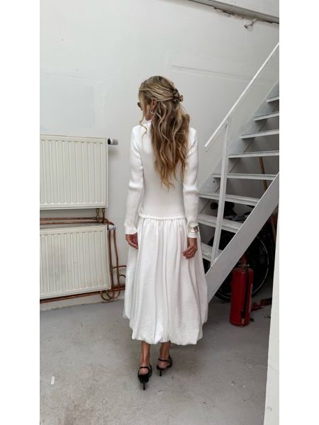 White maxi dress Winter Poplin BeChick ❤