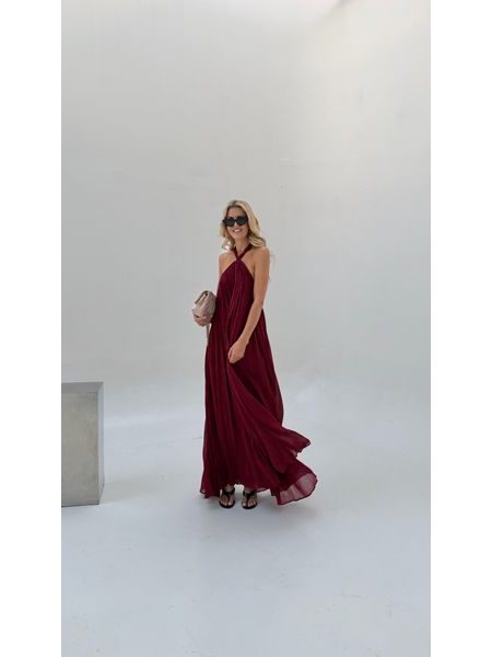 Burgundy maxi dress Desert Rose BeChick ❤