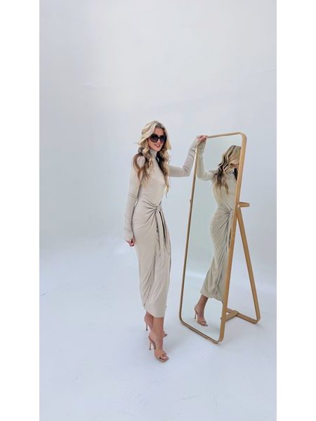 Cream Knotty BeChick Dress ❤