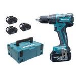 DHP459RF3J Aku bezuhlíkový příklepový šroubovák Li-ion 3xaku 18V 3,0 Ah,Makpac