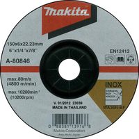 A-80846 brusný kotouč 150x6x22 nerez