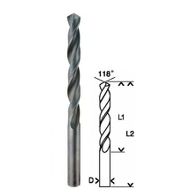 Hawera 241158 - Vrták HSS-R v blistru 2,5x30/57 mm
