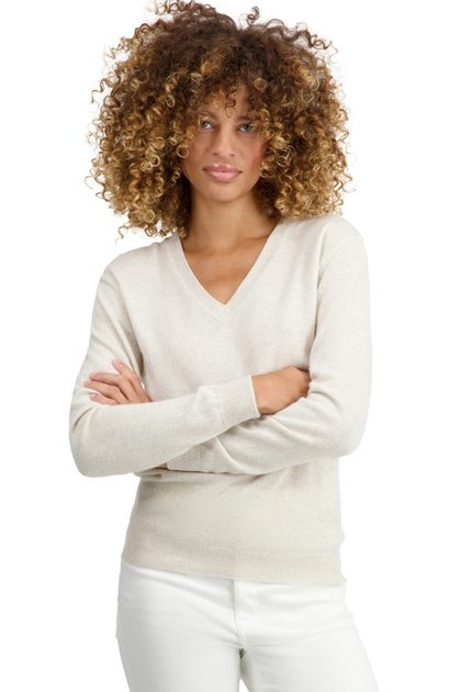 Tessa 100% Cashmere Turtleneck Sweater | Ravella Luxury, Natural White / XL/16-20