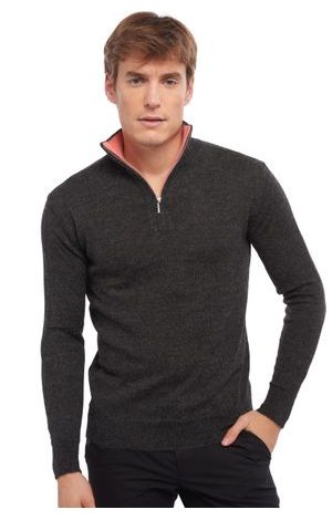 charcoal marl / peach