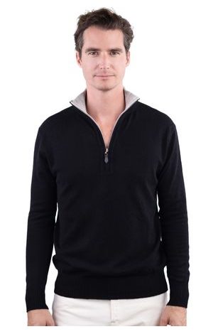 black flanelle chiné