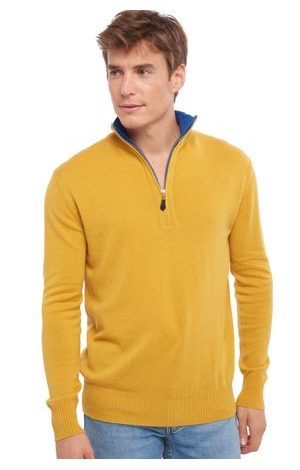 mustard / lapis blue