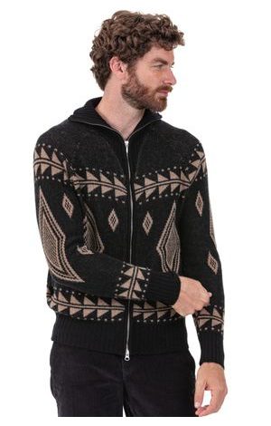 black / camel chine #4