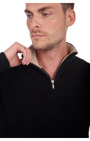 black / vintage beige chine #2