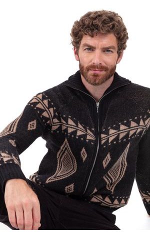 black / camel chine #2