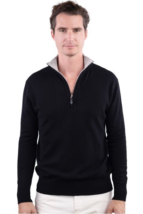 black flanelle chiné