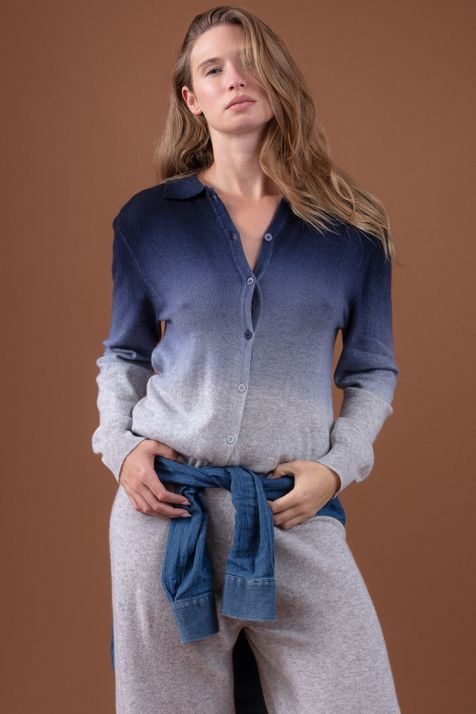 marine foncé / flanelle chiné #3