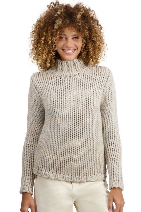 flanelle chine / camel / natural écru