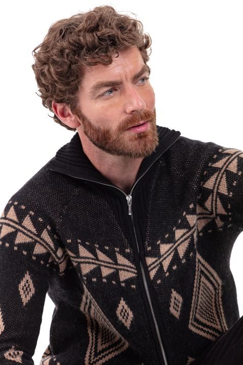 black / camel chine #3