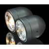 SHIN YO Headlight set, black, driving + low beam (pár)