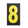 Náhradní žluté číslo pro Biketek pit board