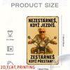 2D nástěnná vintage cedule, motiv NEZESTÁRNEŠ KDYŽ JEZDÍŠ. ZESTÁRNEŠ KDYŽ PŘESTANEŠ