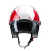 Moto helma RB-861 červeno-bílá