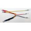 SHIN YO Resistor with adapter cable for LED taillights, 4.7 mm flat plug