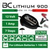 Nabíječka baterií Lithium 900 BC | Lithium 900 | 12V | Nabíjecí proud: 1,0A | Kapacita baterie 1–100AH