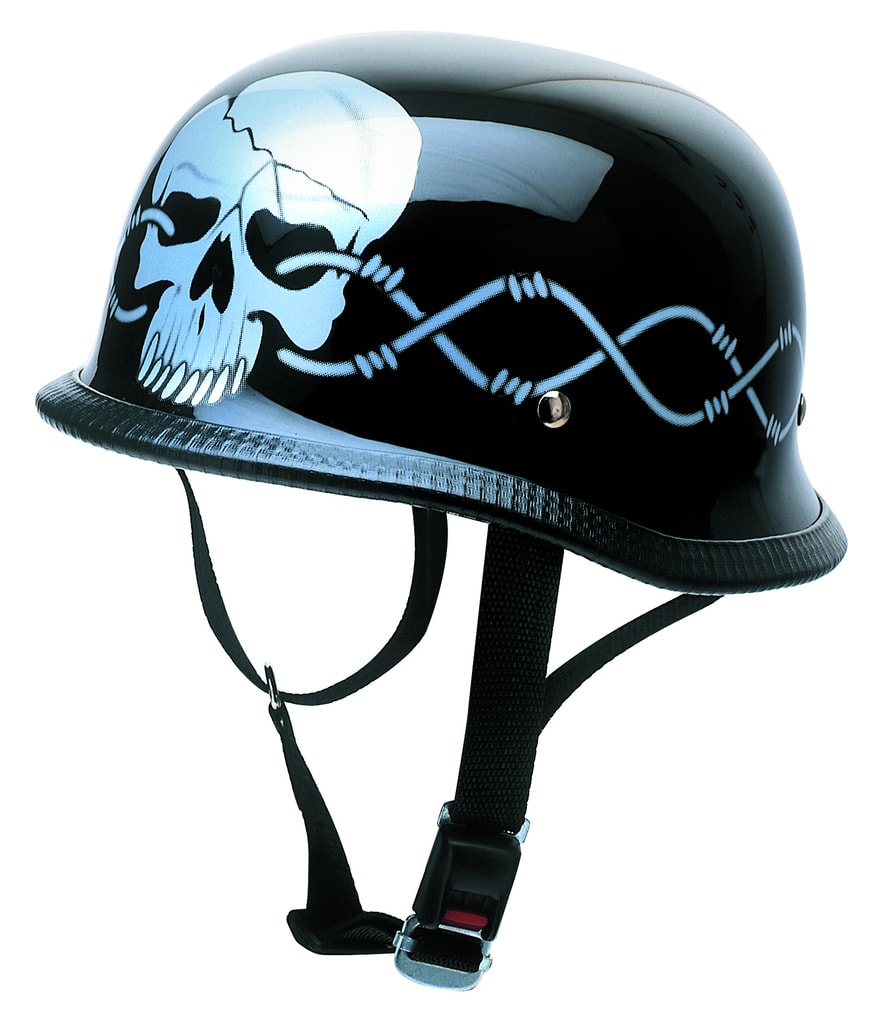 Topmoto.cz - Moto helma RK-304 lebka s ostnatým drátem - REDBIKE - Chopper  - Přilby, Výbava jezdce
