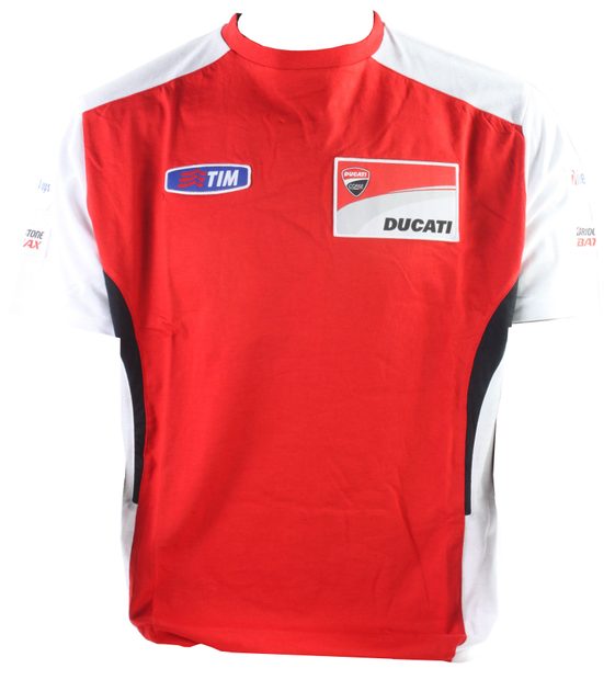 Topmoto.cz - MotoGP Ducati pánské tričko (S) - červeno/ bílé - motogp -  Trička krátký rukáv - Civilní oblečení, Výbava jezdce