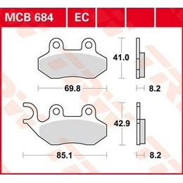 Brzdové destičky MCB684EC