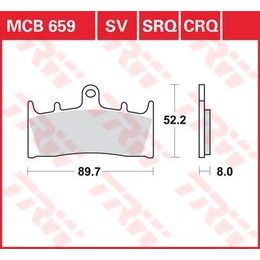 Brzdové destičky MCB659CRQ