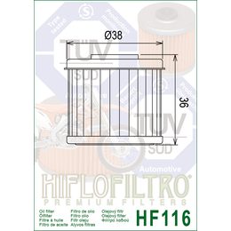 Olejový filtr HF116 Honda