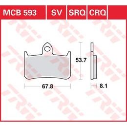 Brzdové destičky MCB593