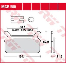 Brzdové destičky MCB580