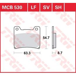 Brzdové destičky MCB530SV