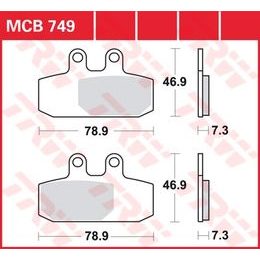 Brzdové destičky MCB749