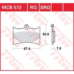 Brzdové destičky MCB572RQ