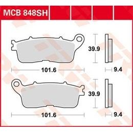 Brzdové destičky MCB848SH