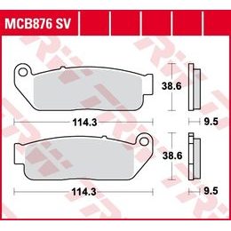 Brzdové destičky MCB876SV