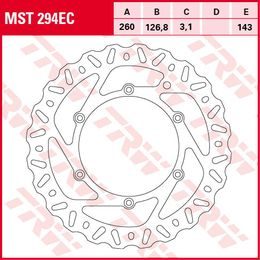 Bremsscheibe starr MST294EC