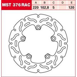 Brzdový kotouč MST376RAC