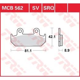 Brzdové destičky MCB562SRQ