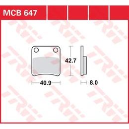 Brzdové destičky MCB647
