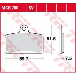 Brzdové destičky MCB780