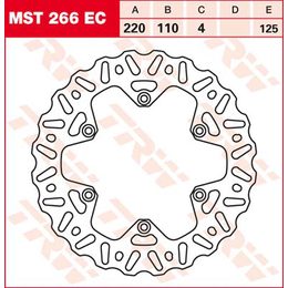 Brzdový kotouč MST266EC