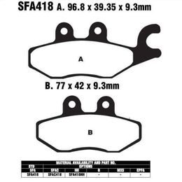 EBC SFA418 Scooter organické brzdové destičky pro motorku